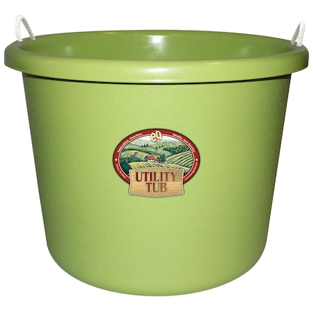 Emsco Group Utility Tub, 17.5 Gallon Bucket, For Maintenance Cleaning Growing and More, Sage Green 2653-1